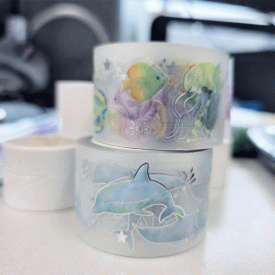 3D foil 투명 키스컷테이프